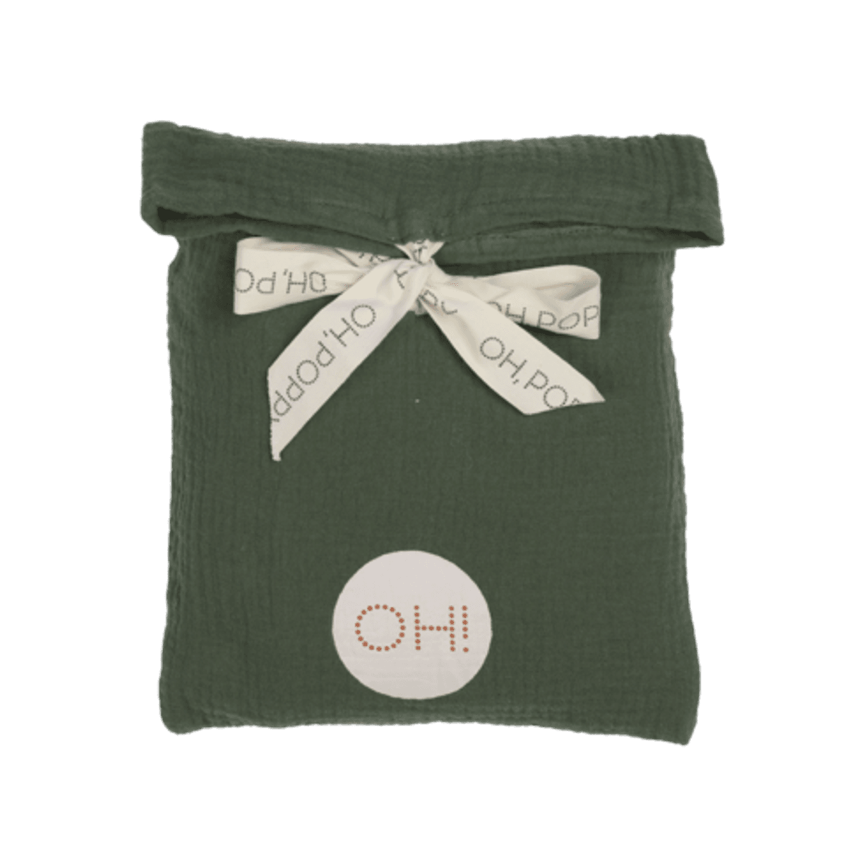 Oh, Poppy! Vega Musselin Sengetøy Baby Forest Green