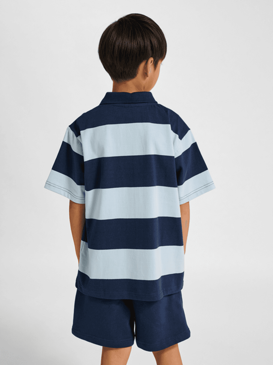 Hummel Poloskjorte Stripet Dress Blues