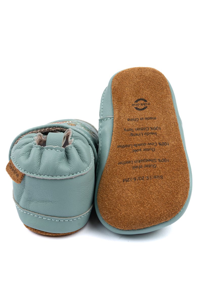 Mikk-Line Skinn tøfler 3D  Green Bay