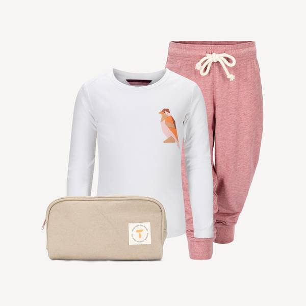 Tufte Nattsmelle Jersey Pj-Set Heather Rose