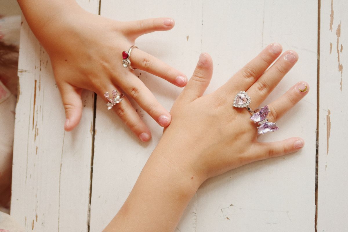 Konges Sløjd Dreamy Ring Sett 14 Pcs Flerfarget
