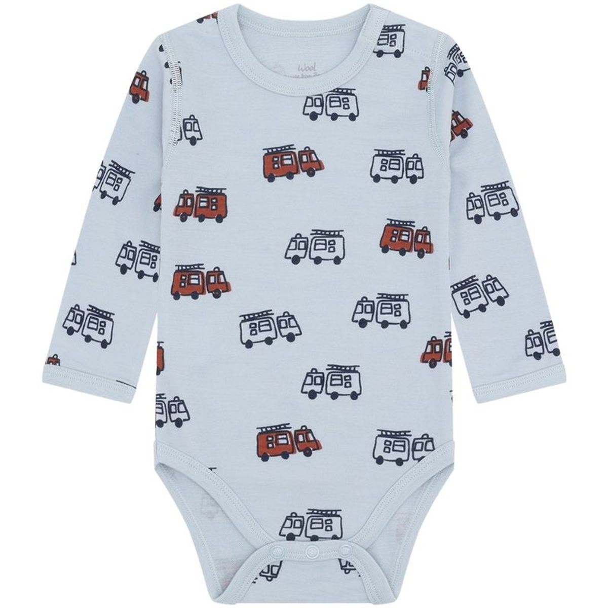 Hust and Claire Baloo Firetruck Body Ull/Bambus Baby Blue