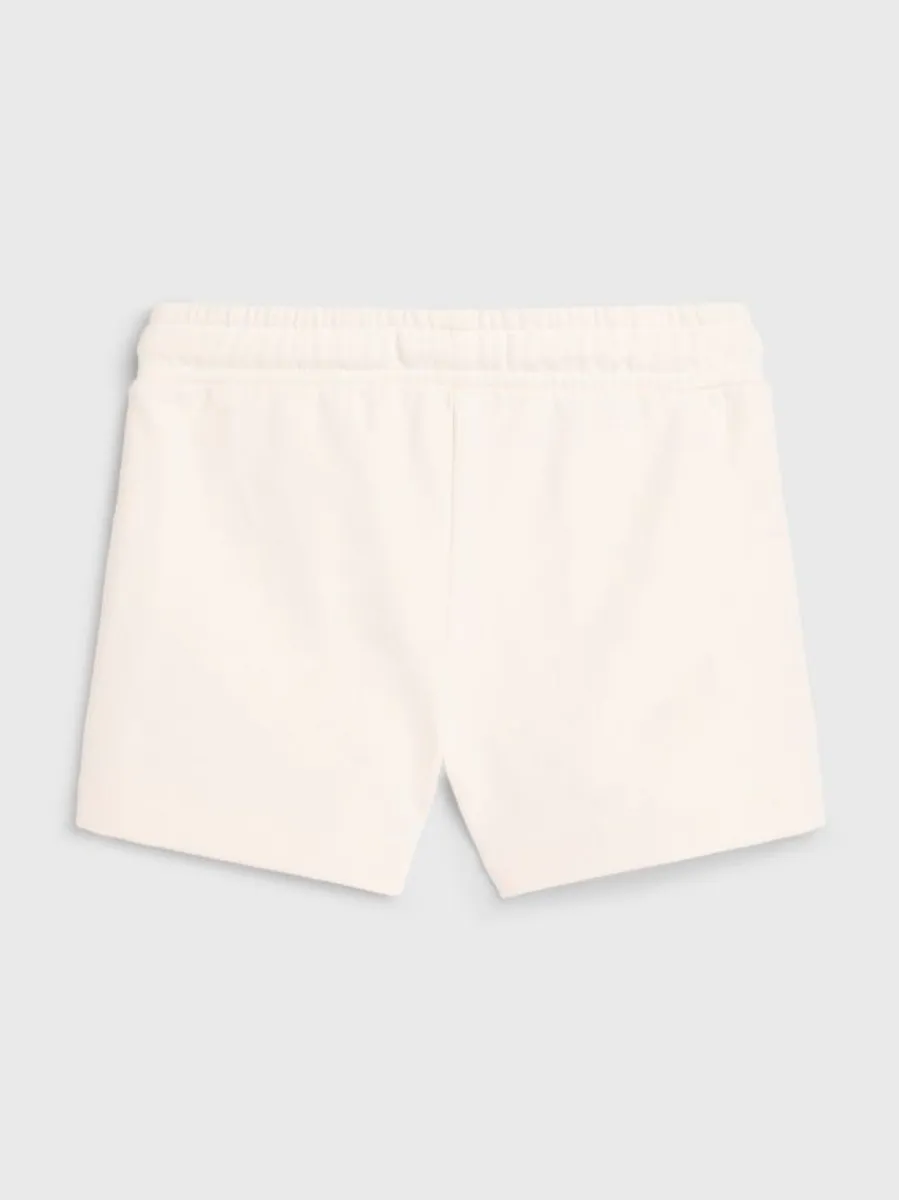 Tommy Hilfiger Natural Dye Script Sweat Short Ancient White
