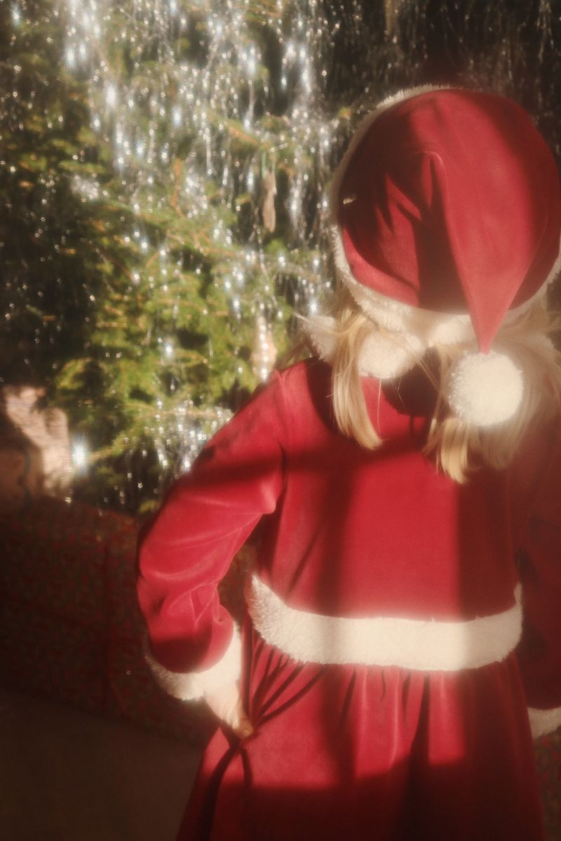 Konges Sløjd Christmas Dress Grs Red Dahlia