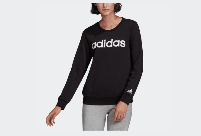 Hovedbilde Sort Adidas Lin FT Sweatshirt L/S