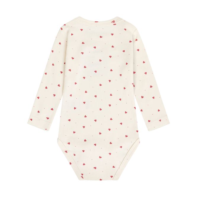 Hovedbilde Minymo Ribbestrikket Body med Print Eggnog