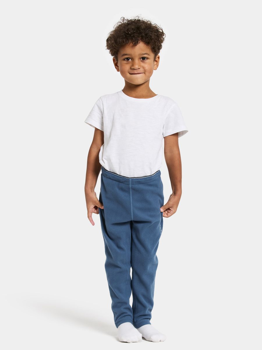 Didriksons Monte Kids Fleece Bukse Galaxy Blue