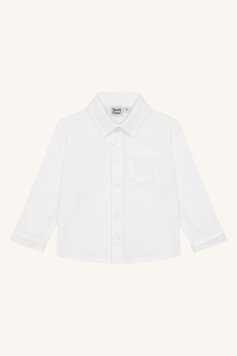 Hust and Claire Ravn Solid Skjorte White