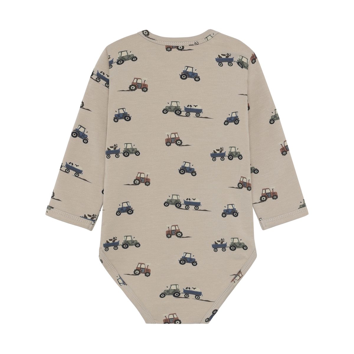 Minymo Body i Sweat med Print Feather Gray
