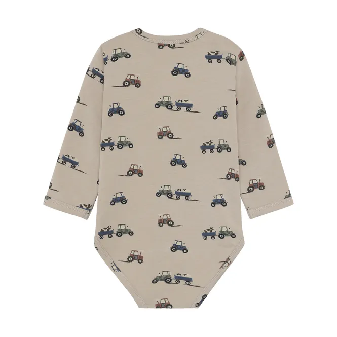Hovedbilde Minymo Body i Sweat med Print Feather Gray