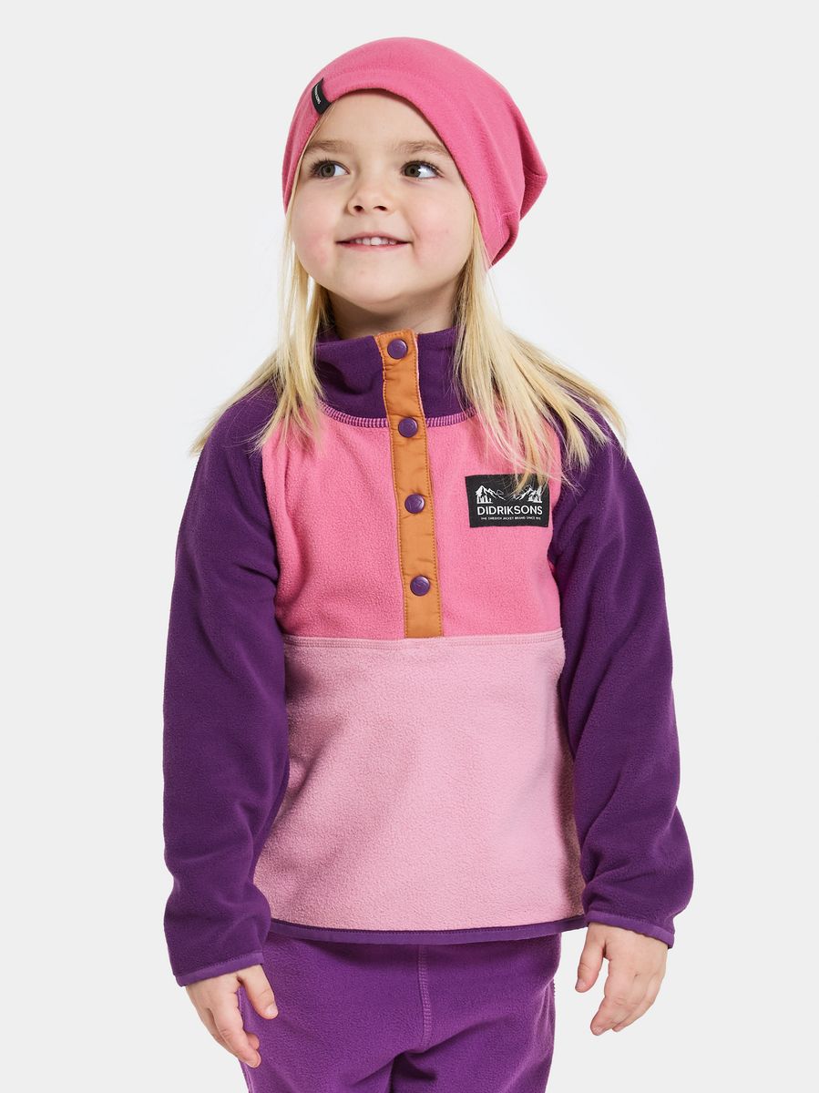 Didriksons Monte Kids Half Bu 4 Light Heather Pink