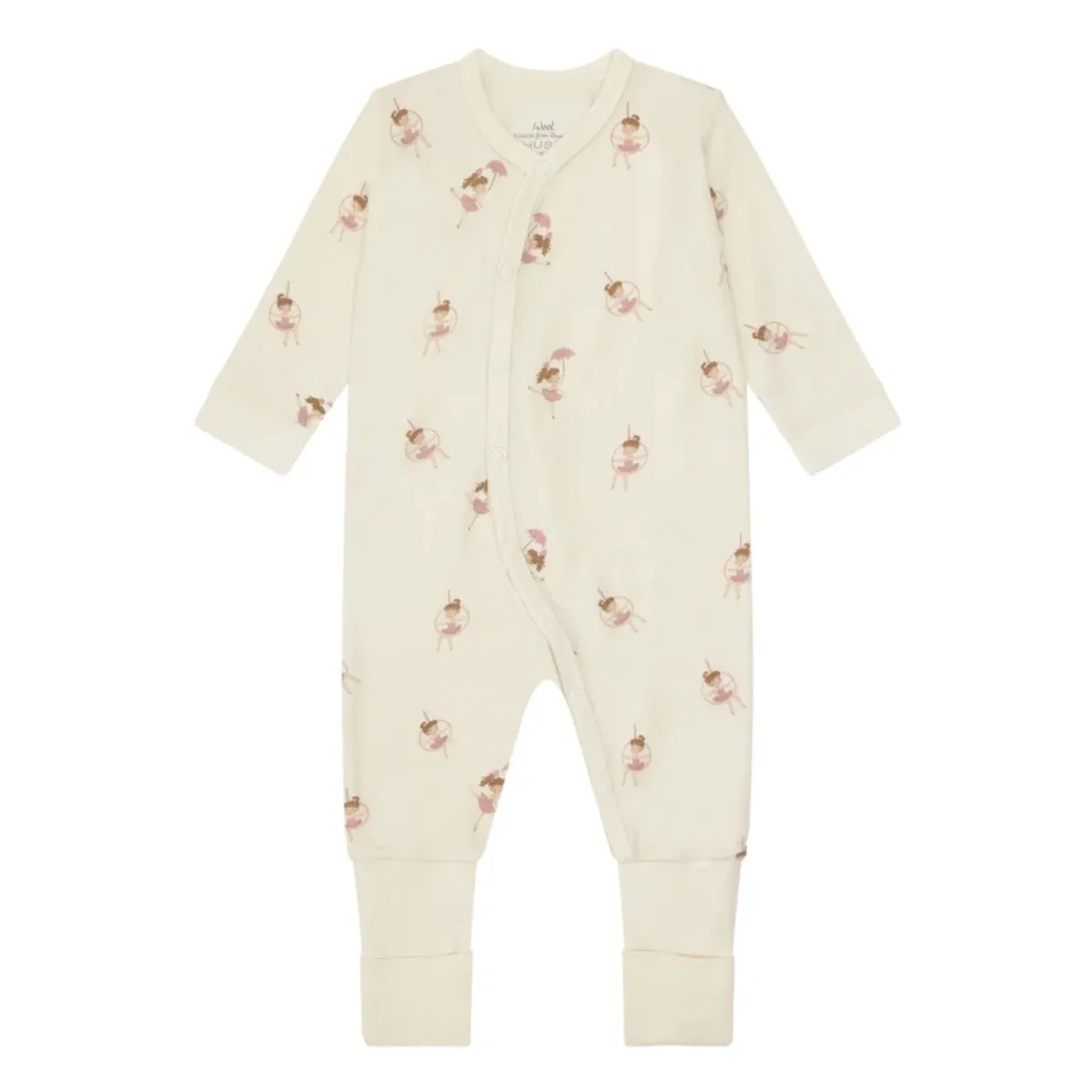 Hust and Claire Manu Line Dancer Pysj Ull/Bambus Off White