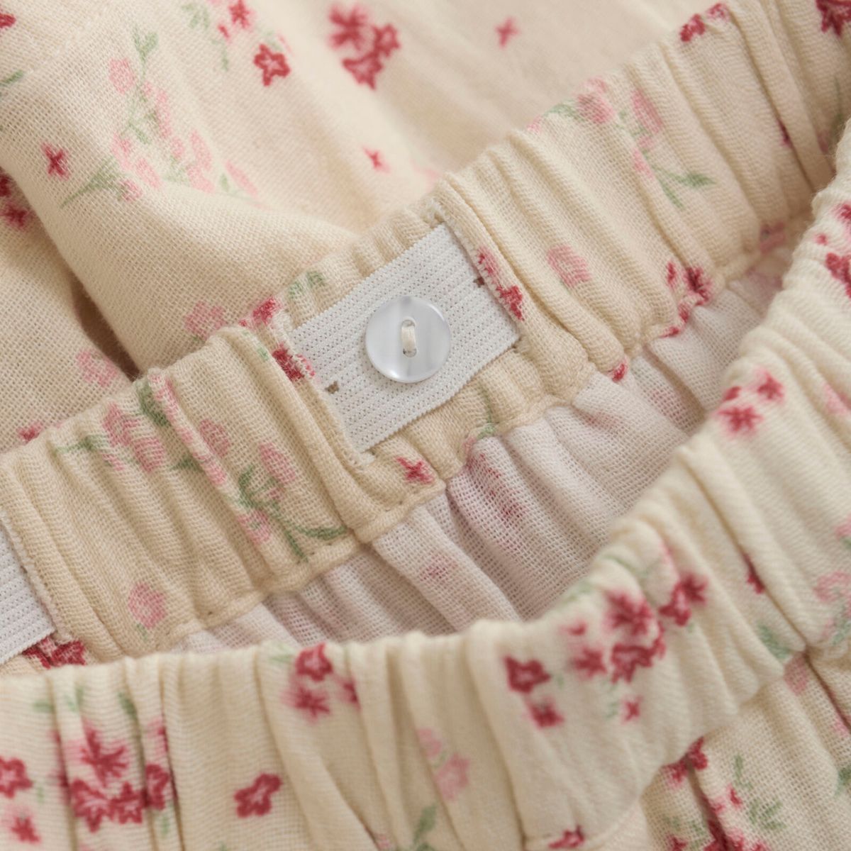 En Fant Skirt Floral Eggnog