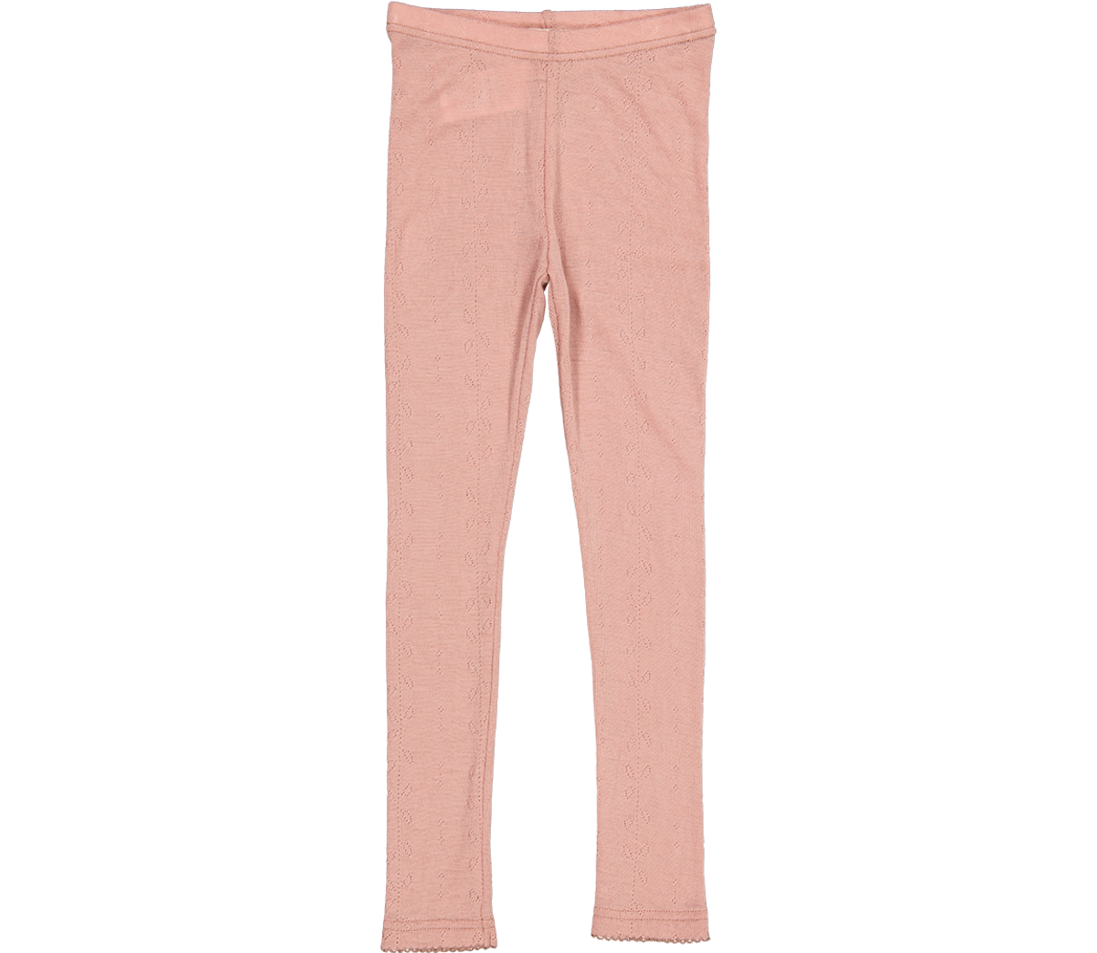 MarMar Leg MerinoUll Bukse Pointelle Burnt Rose
