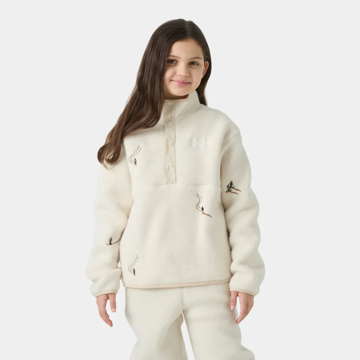 Helly Hansen Frosty Pile Fleecegenser Junior Cream Emb