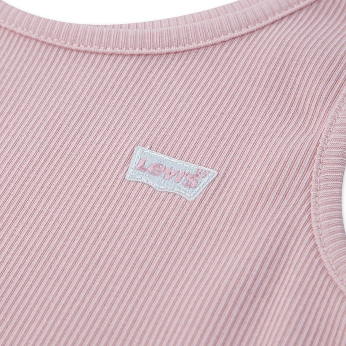 Levis Meet And Greet Ribbed Tank Coral Blush