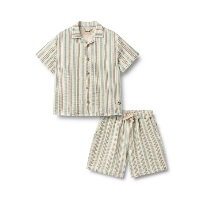 Hovedbilde Wheat Skjorte & Shorts Sett Anker  Summer Stripe