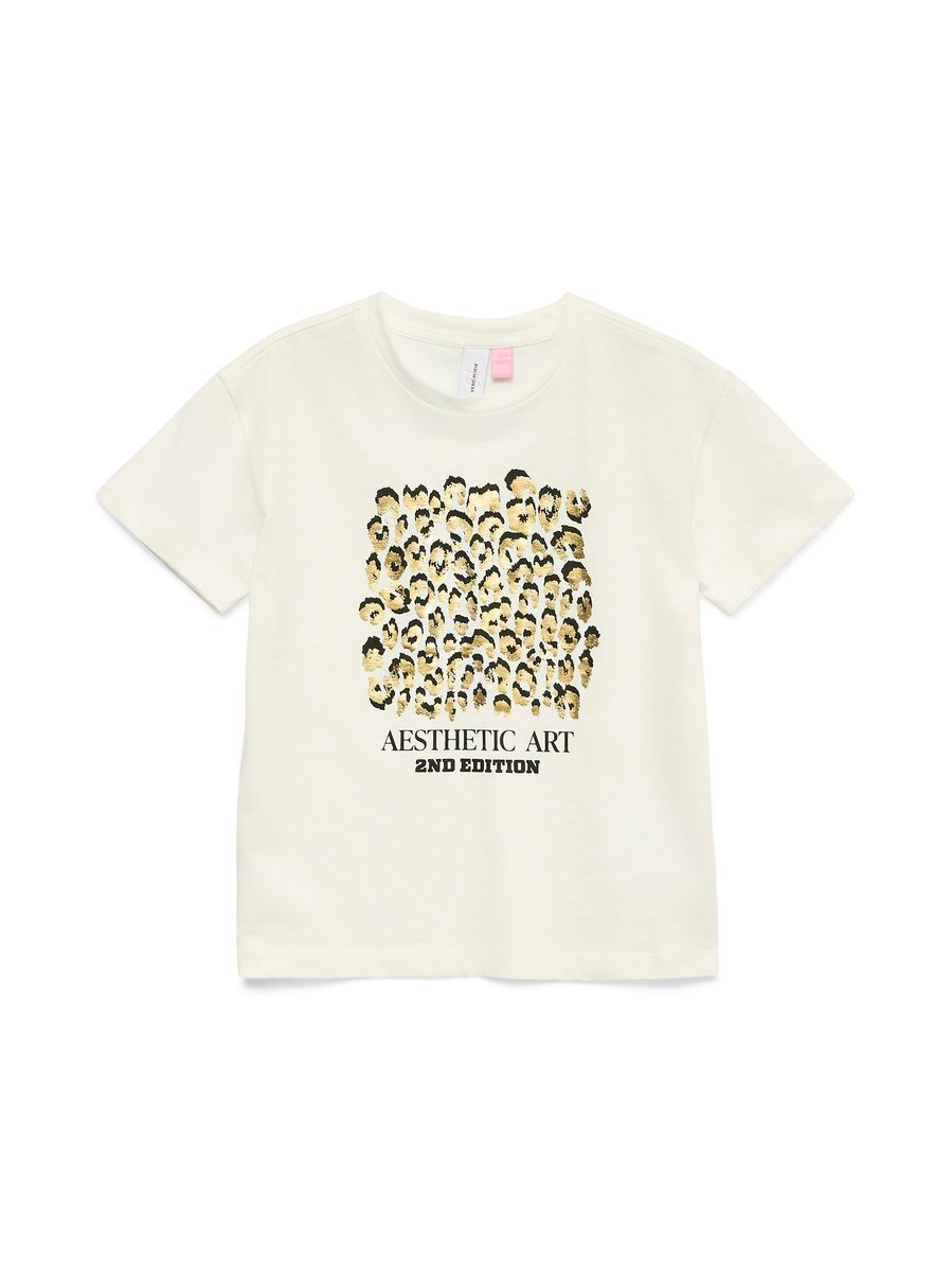 Vero Moda Girl Cecilie T-skjorte kort erme  hvit