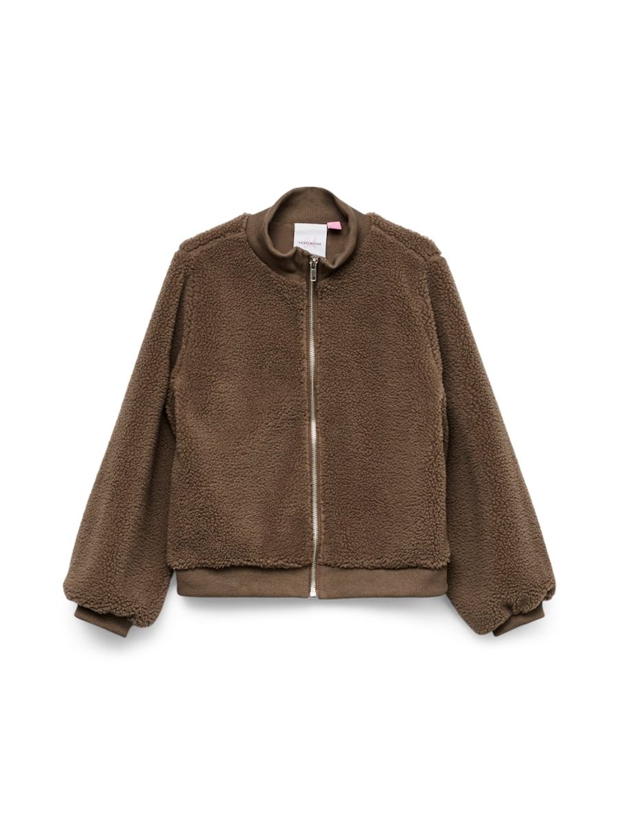 Vero Moda Girl Lucile teddyjakke  brun