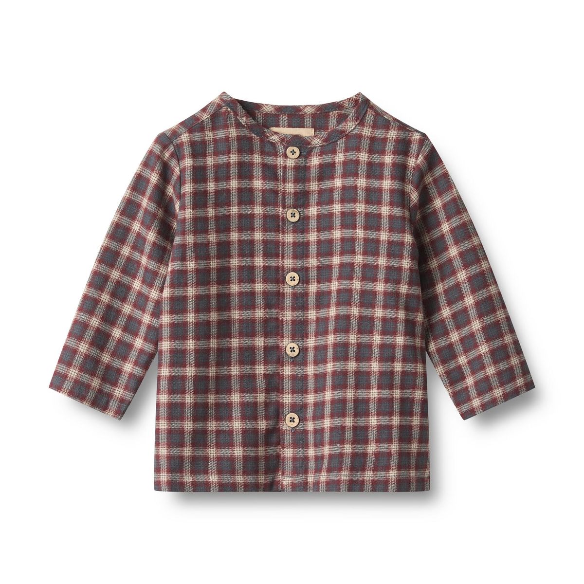 Wheat Shelby Skjorte Blue Holiday Check