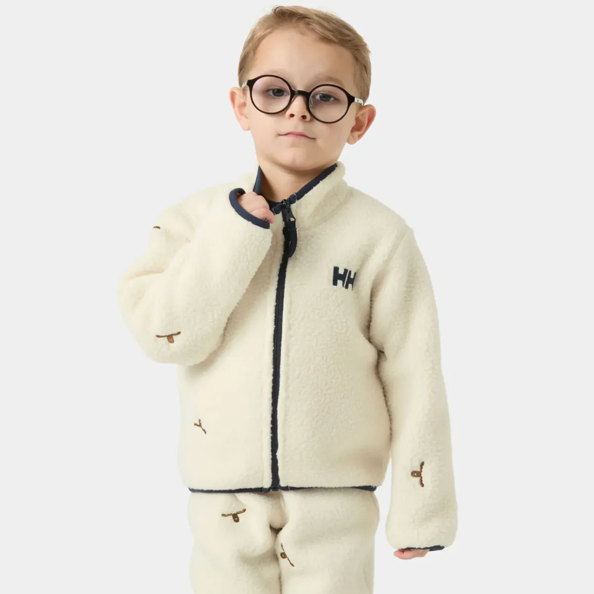 Helly Hansen Frosty Pile Fleecejakke Kids Cream Emb