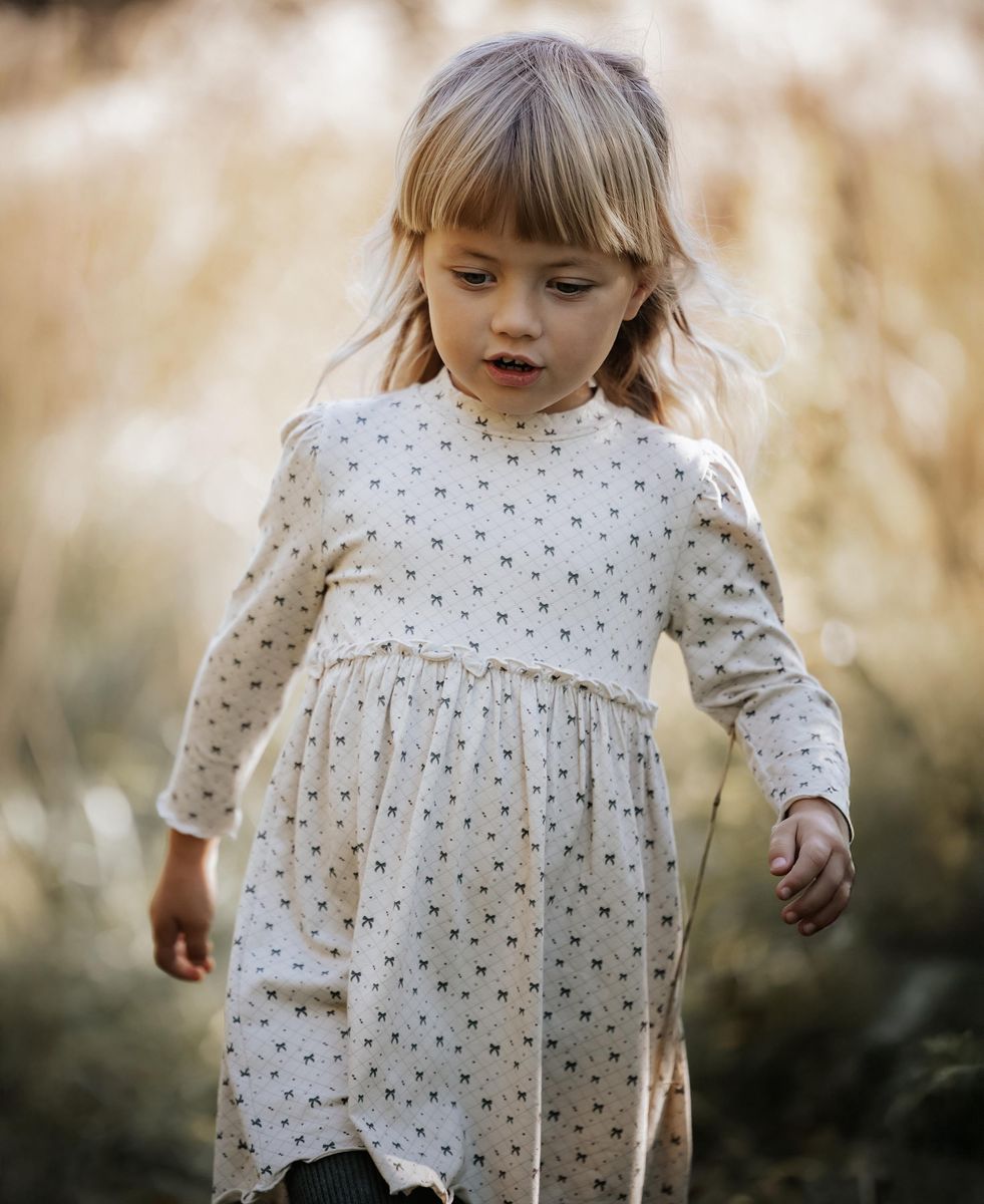 Fliink Kelly Ls Dress Jersey Sandshell Aop.