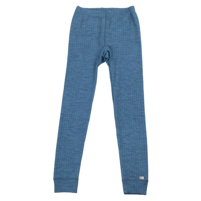 Hovedbilde Joha Merino Ull Leggings Colourfull Denim Blue