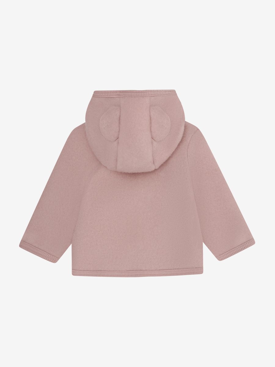 HUTTEliHUT Ullfleecejakke med Ører Mahogany Rose