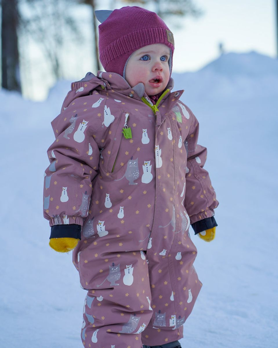 Kattnakken Vinterdress Baby Snø Tolvmeterskogen Sandeltre