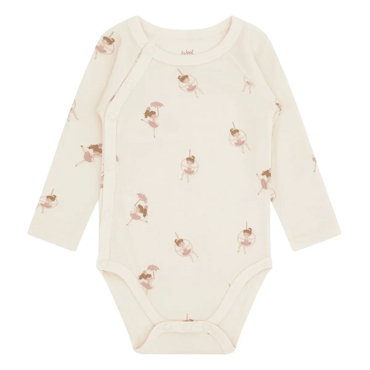 Hust and Claire Baloo Wrap Line Dancer Body Ull/Bambus Off White