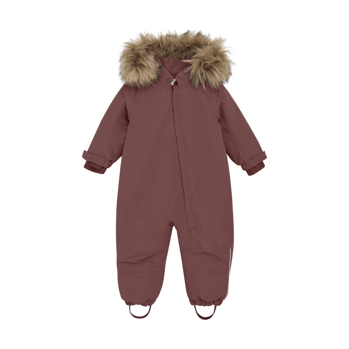 En Fant Baby Vinterdress Med Fuskepels Rose Taupe