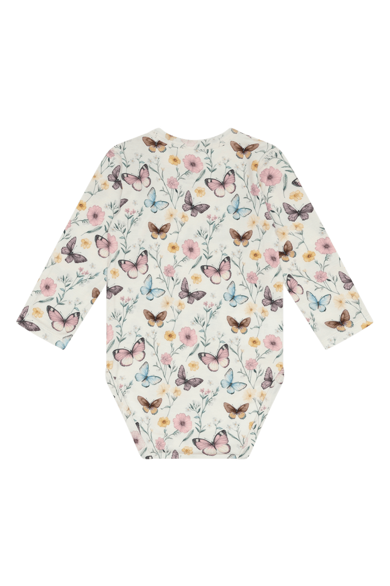 Hust And Claire Bambus Buller Body Med Sommerfugl Ivory