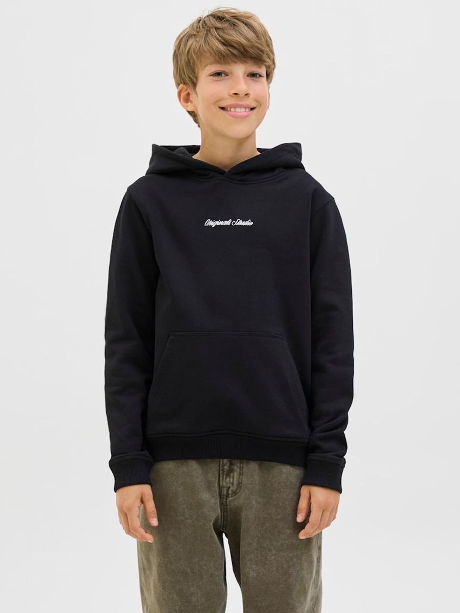 Jack & Jones Junior Norrebro Hettegenser Relaxed Fit Svart