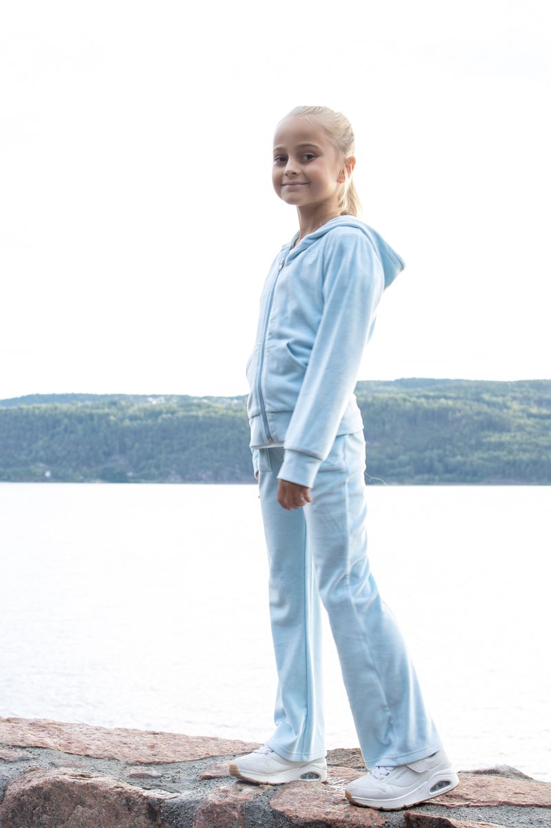 Vilje & Ve Hermine Velour Pant Bluebelle