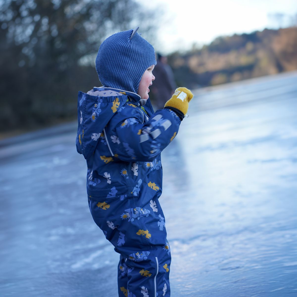 Kattnakken Snø Vinterdress Baby Skumringsblå