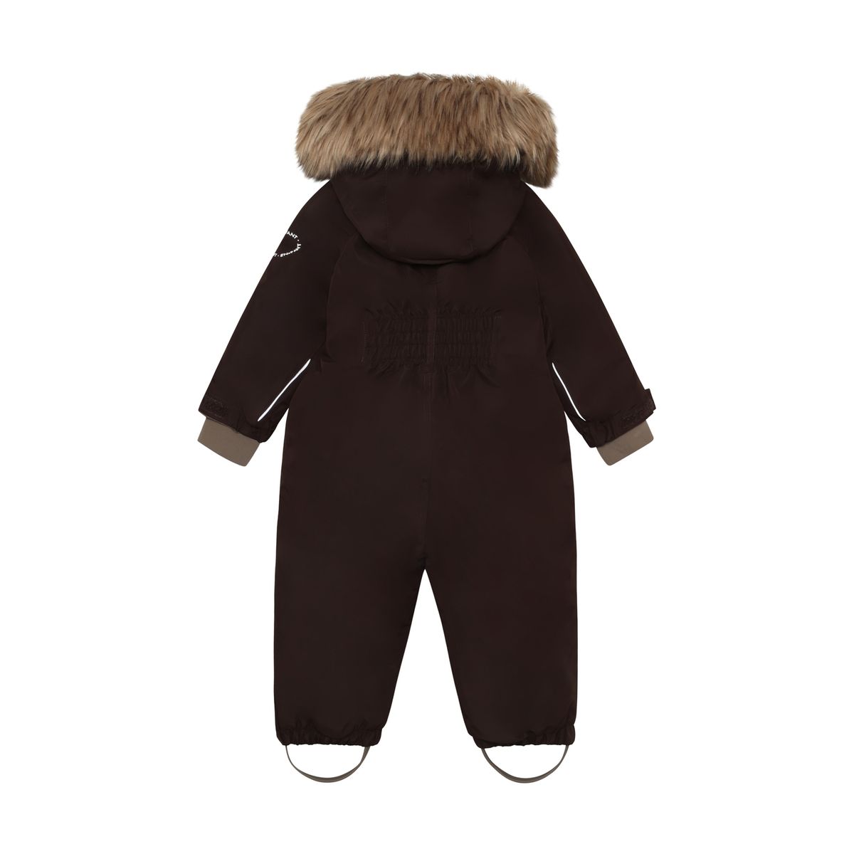 En Fant Vinterdress Baby med Fuskepels Coffee Bean