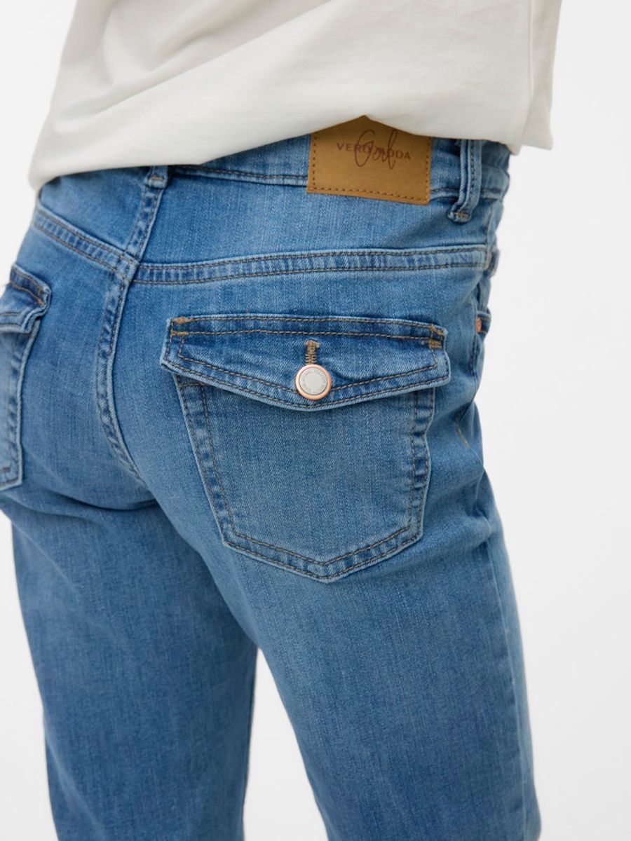 Vero Moda Girl Flash Mr Flared Pocket Jeans