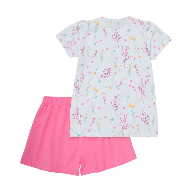 Hovedbilde Minymo T-shirt+Short Set AOP Wan Blue