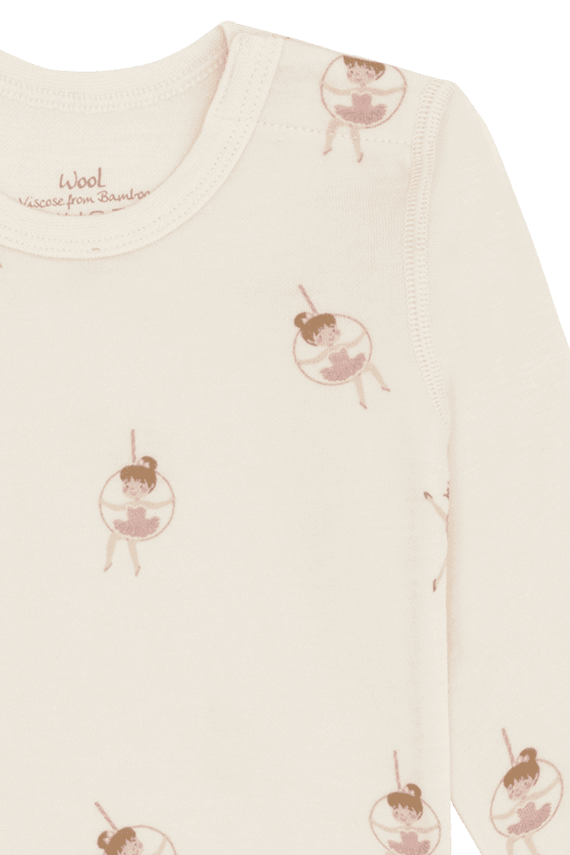 Hust and Claire Baloo Line dancer Body Ull Bambus Off White