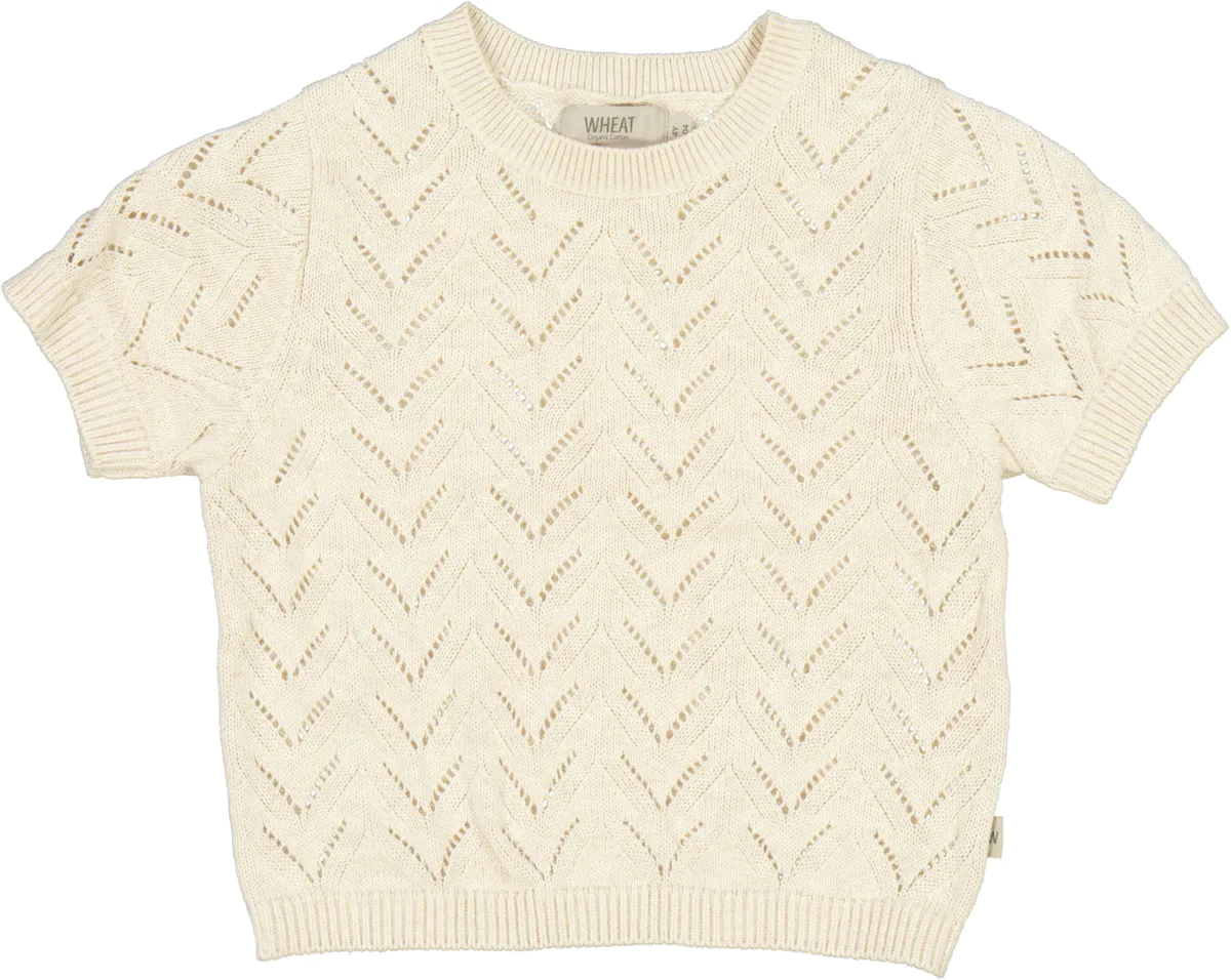 Wheat Knit Top Shiloh Cloud Melange