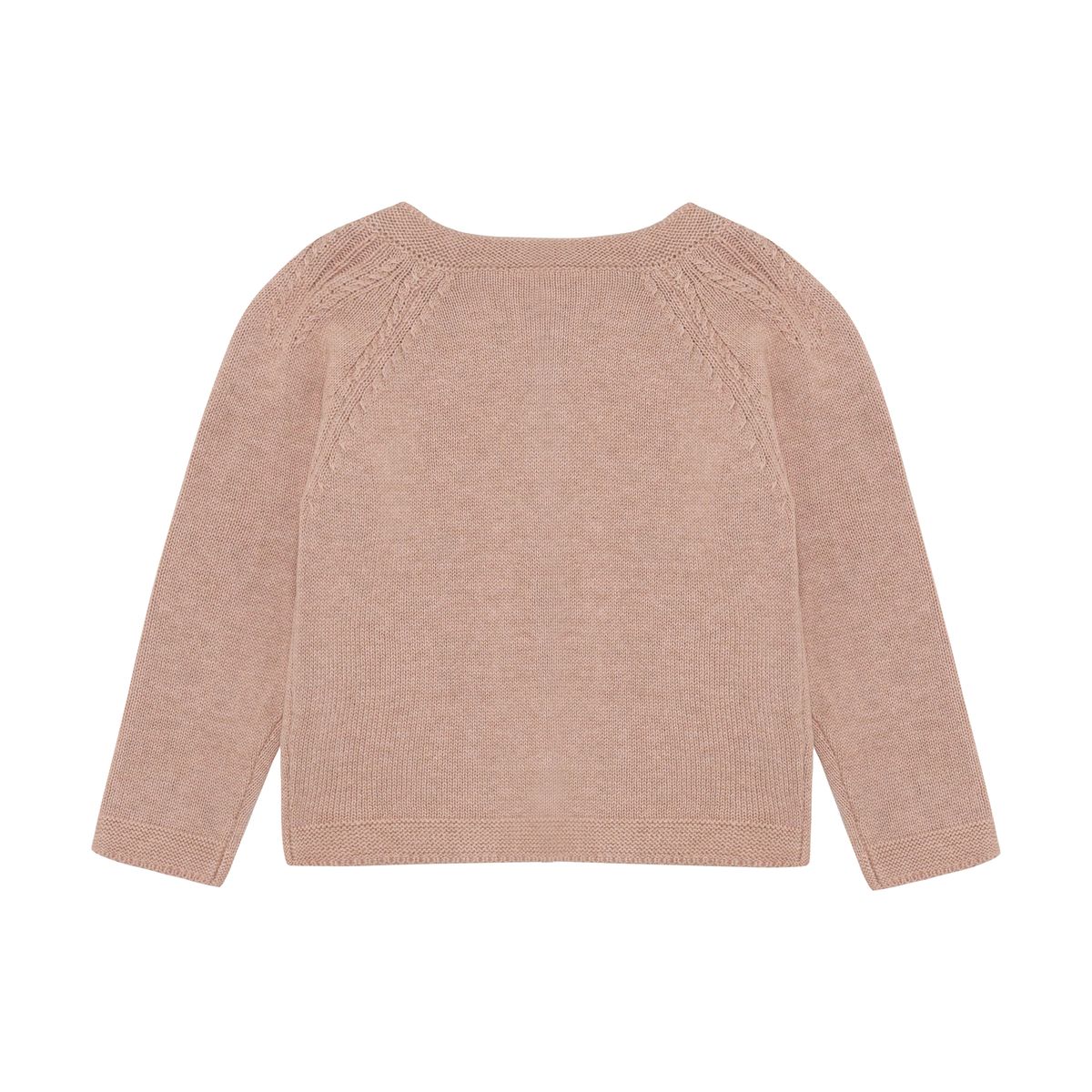 En Fant Strikket Cardigan Adobe Rose