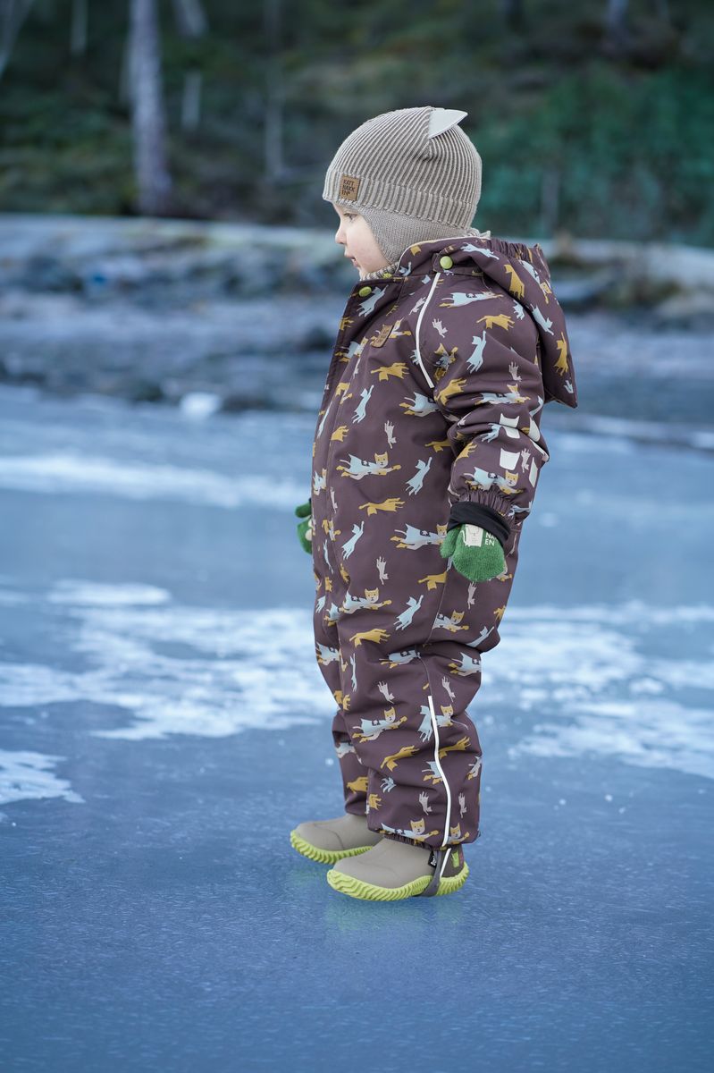 Kattnakken Snø Vinterdress Baby Jord