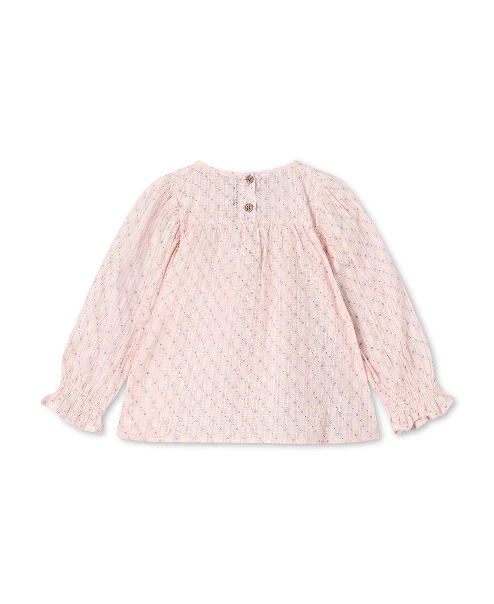Fliink Zorro Bluse Sløyfe Chalk Pink Rutete